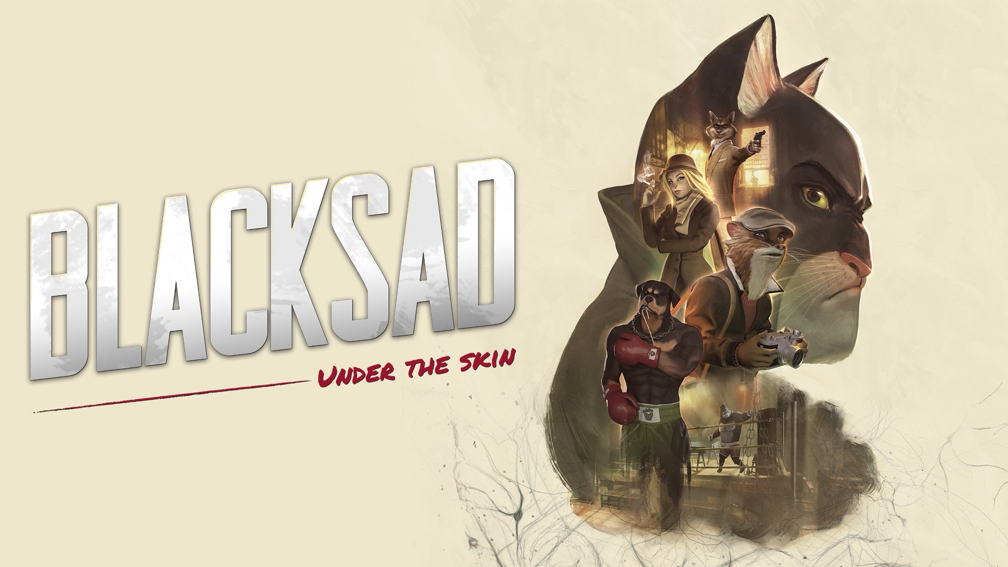 Blacksad: Under the Skin game key art